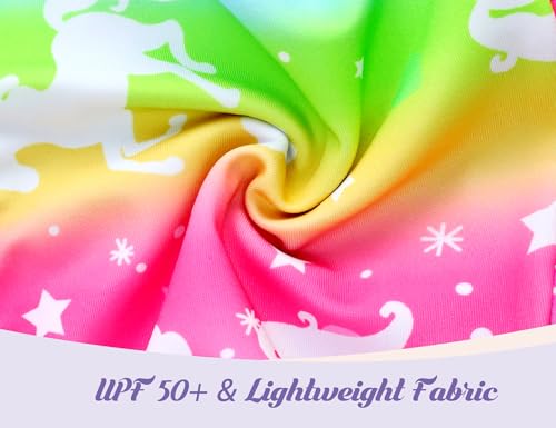 Image of Girls Swimsuits Kids One Piece Sleeveless Swimwear Skirted Bathing Suit Summer Swim Dress with UPF 50+ Sun Protection