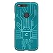 Cruzerlite Google Pixel Case, Bug Droid Circuit TPU Case for Google Pixel - Retail Packaging - Teal