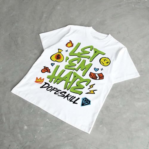Image of DopeSkill Graphic Tee Streetwear Hip Hop Hypebeast Unisex T-Shirt Sneaker Colour Matching Shirts Inspired Motivation Quotes