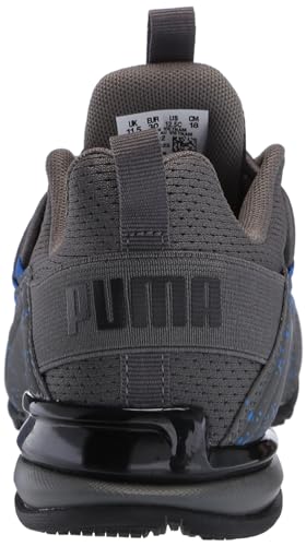 PUMA Unisex-Child Axelion Spirit Indoor Training Alternate Closure Sneaker, Castlerock Black-Victoria Blue, 2.5 US Little Kid3
