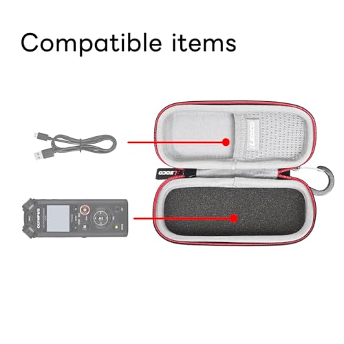 RLSOCO Tasche für OM System LS-P5/LS-P4 Hi-Res Audiorekorder & für Olympus OM System WS-883/WS-882/VN-541 PC/DM-720/DM-750BLK/VN-551PC BLK digitaler Voice Rekorder