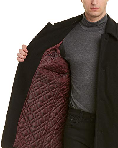 Image of Cole Haan Men's Button-Up Wool Plush Car Coat