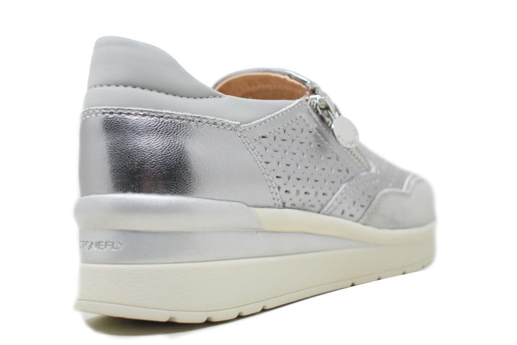 Stonefly Sneakers Cream 50 Laminated in Grigio da Donna - Donna