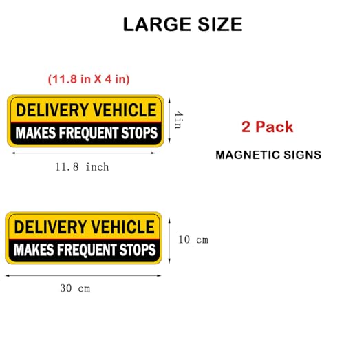 Image of Delivery Driver Car Magnet, Delivery Magnetic Car Door and Bumper Sign, High Reflective, Stronger Magnetic, Eye-Catching Design for Delivery.