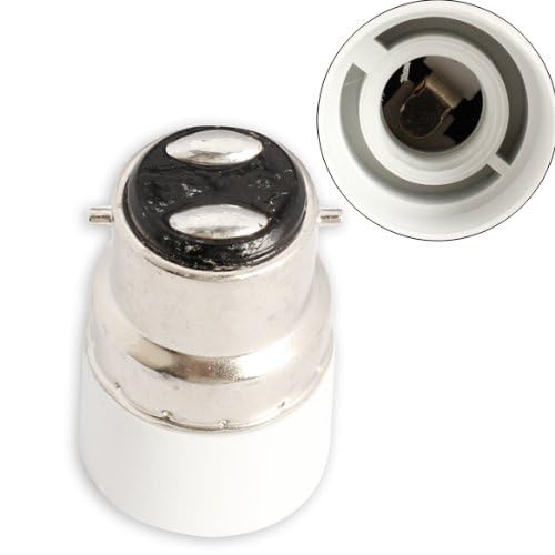 B22 to E14 Bulb Convertor Lamp Base Socket - Pieces for Effortless Lighting Adaptations in Elegant White (Pack of 3)-image-13