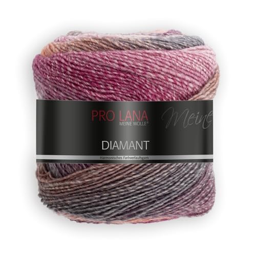 Pro Lã Diamond Color 91 - Ovo de lã degradado (1 bola = 1 cachecol, 150 g, 525 m)