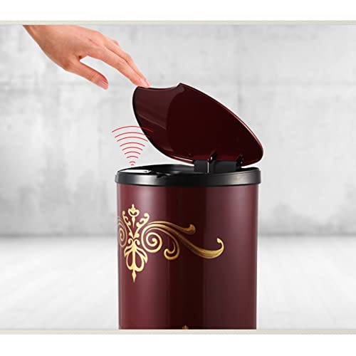 Poubelle ménagère de type induction haut de gamme en forme de tonneau
