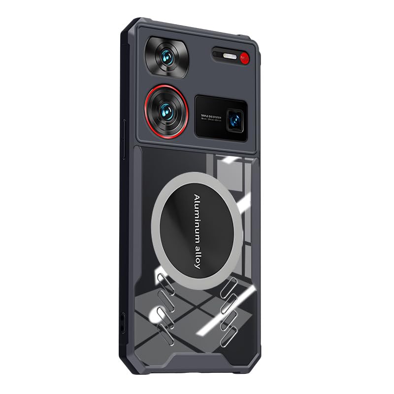 Gruattreay Case Compatible with Nubia Z60 Ultra Shockproof Magnetic Casing Bumper Graphene Heat Dissipation Phone Back Cover