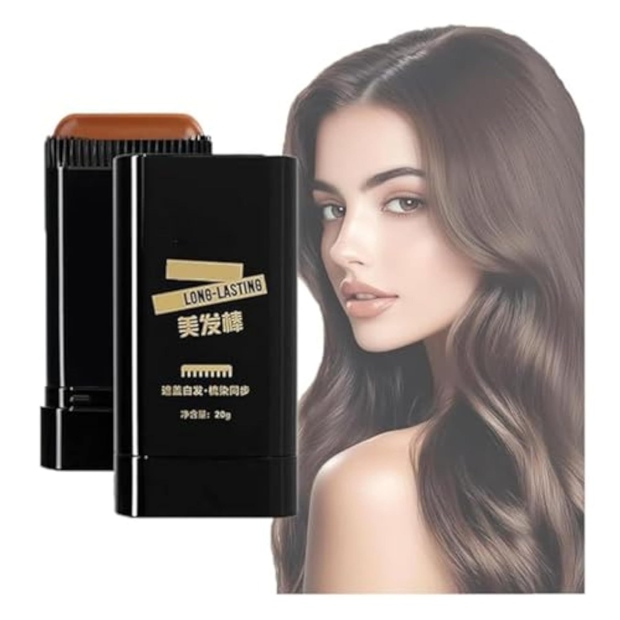 Long-Lasting Hair Dye Stick for Grey Coverage, Temporary Color