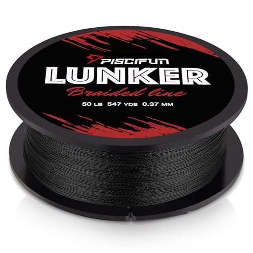 Piscifun Lunker Braided Fishing Line Black 15lb 300yards