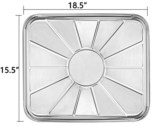 image for Lawei Set of 30 Disposable Foil Oven Liners - 18.5 x 15.5 Inch Aluminu