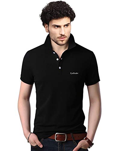 Image of EYEBOGLER Men's Regular Fit Polo Neck Halfsleeve T-Shirt