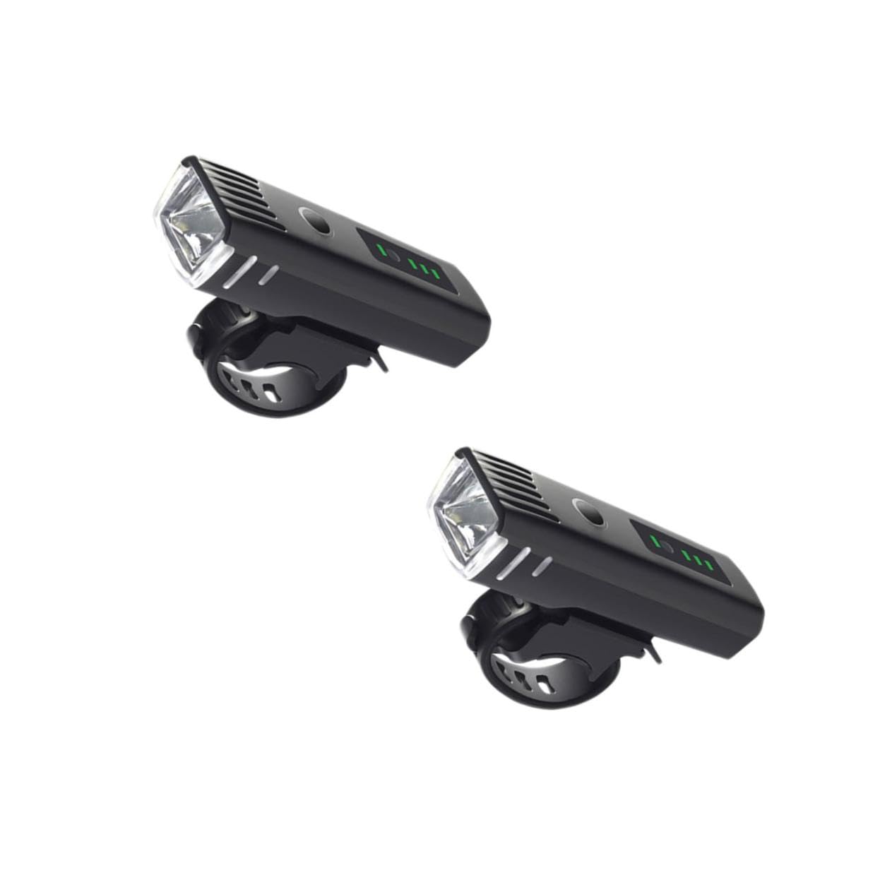 ibasenice Lumières à Induction Phares Vélo Phare D'équitation Black