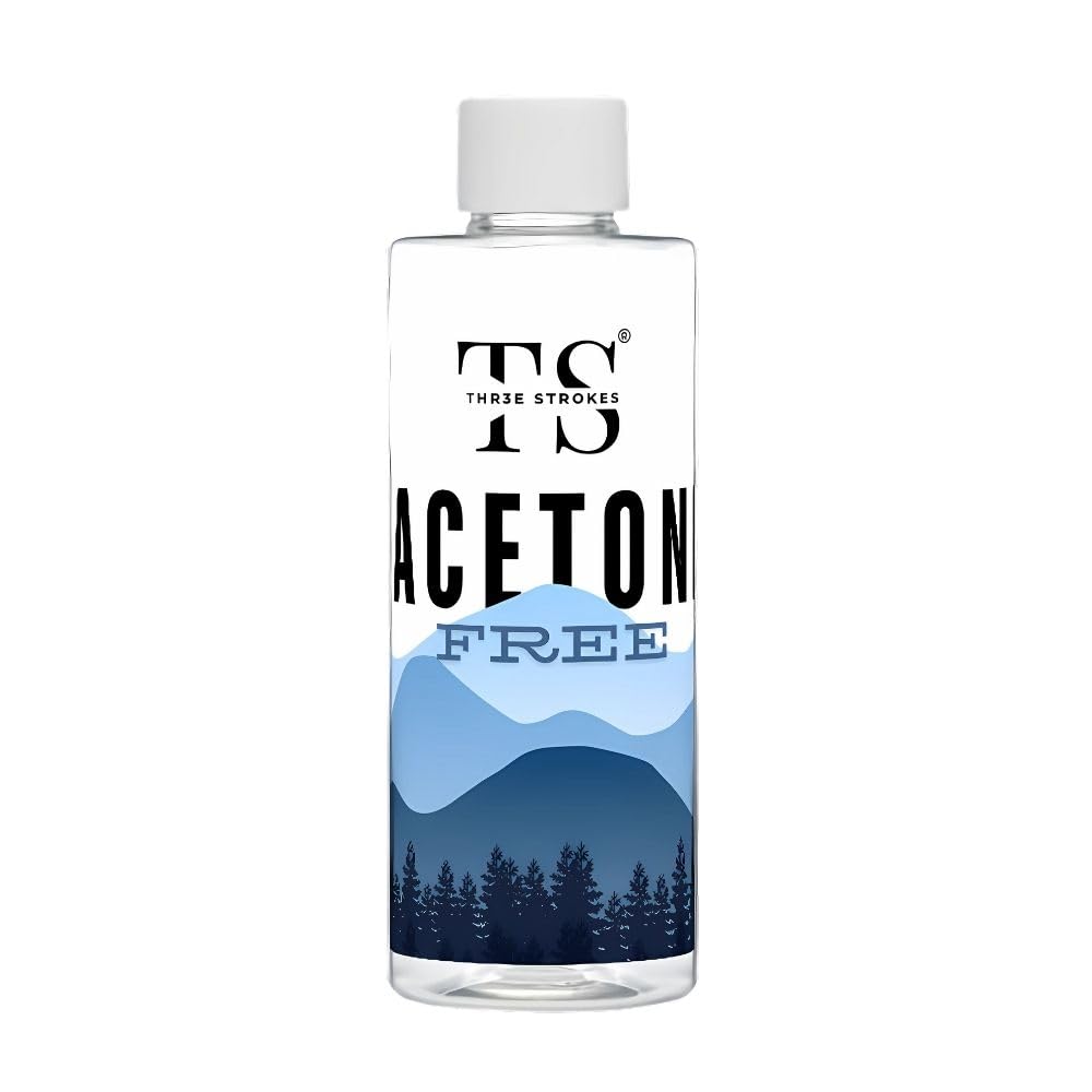 THR3E STROKES Nail Polish Remover, 500ml | Nourishes nail | Acetone free | Infused with Vitamin B-5 | Gentle Nail Paint Remover-picture-11