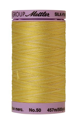 Hilo de algodón Mettler Silk-Finish multicolor 500 yd miniatura 1