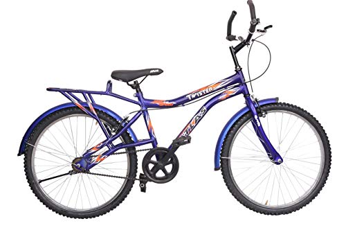 Image of Atlas Twister Delux 24inches Single Speed Bike for Teenagers Blue & Orange
