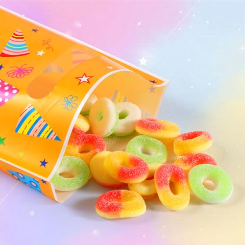 Miniatura 5 de Brencco 50 Piezas Bolsas Cumpleaños Infantil, Bolsas Regalo Para Cumpleaños, Fiestas Y Regalos Plastico De 4 Colores 16.5 25 Cm