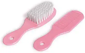 Adoleta Bebê Kit Pente e Escova Infantil Rosa