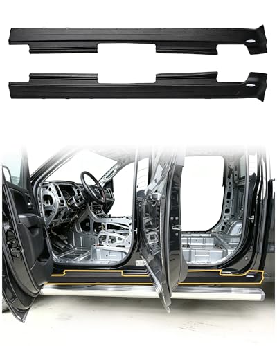 Mountainpeak 2pcs Trail Armor Rocker Panel Cover Fit for 2009-2018 Dodge Ram 1500 2500 3500 Crew Cab 4 Door Rust Side Body Panel
