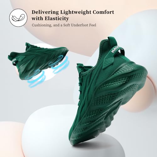Image of DLWKIPV Womens Slip on Walking Tennis Shoes for Women Work Running Athletic Gym Sports Sneakers Lightweight Casual Shoe