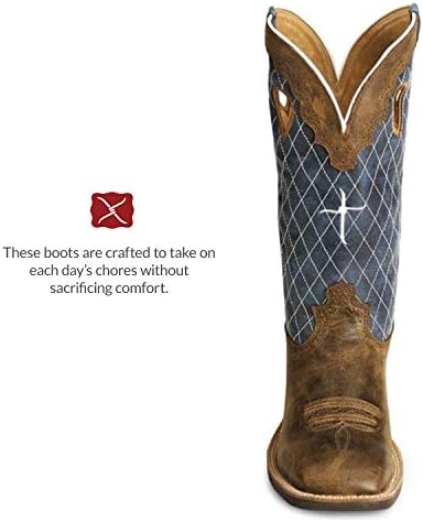 Twisted X Mens 14" Ruff Stock, Bomber & Blue, 8 D | Image 3