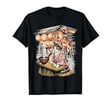 Gato Ramen Anime Manga Kawaii Otaku Moda Gato Ropa De Calle Camiseta