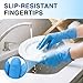Schneider Nitrile Exam Gloves, Blue Disposable Gloves Latex Free Powder Free for Medical, Cooking, Cleaning, and Food Prep (Small, 100)