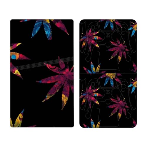 PS5 Pro�X�L���V�[�� �}���t�@�i�̗t �v���C�X�e�[�V����5 Pro �ی�X�e�b�J�[ PVC�f�� �Q�[���p�b�h�X�e�b�J�[ �f�W�^���ŗp �݊������� PS5 pro�{�̂ƃQ�[���R���g���[���[�p �����~����R �w��h�~ �S�ʕی� �U�M�ǂ�