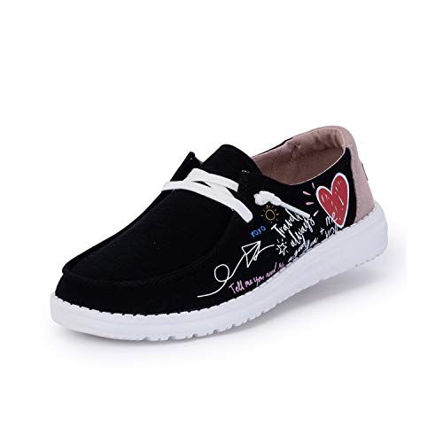 Hey Dude Women's Wendy Doodle Black, Size 6