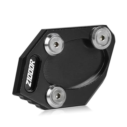 Almohadillas Pies Soporte para Ka&WA&Saki Z1000R 2010-2023 2019 2018 2017 Motocicletas Soporte Lateral Almohadilla Ampliar Extensión Placa De Pie(Black2)