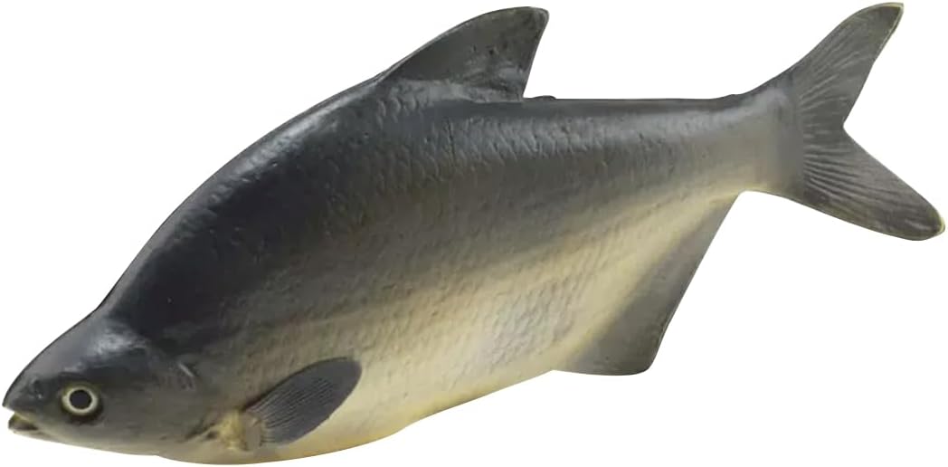 Queenbox 12.2in Soft Artificial PU Fish Model, Fake Sea Water Animal for Photography Prop Restaurant Food Display, Large Salted Fish