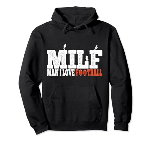 Hombre me encanta el fútbol fútbol fútbol porterías jersey Milf Hunter Sudadera con Capucha
