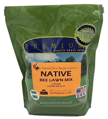 Twin City Seed Co. Native Bee Lawn Mix, Flower Mixture, 1 lb Bag