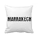 DIYthinker Marrakech Maroc Ville Nom carré Coussin Oreiller de Insert Cover Accueil Canapé Décor Cadeau 40 x 40cm Multicolor