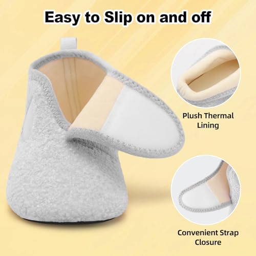 L-RUN Adult Home Slipper Cozy Warm Indoor House Shoes Multiple Styles/Colors Non-Slip Soft Sole for Women/Men Daily Wear4