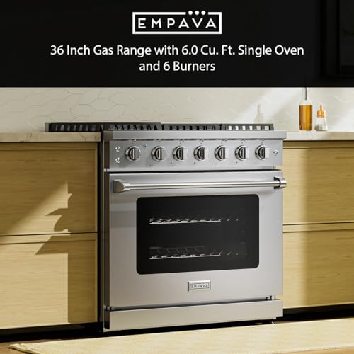 Empava 36GR11 Commercial Gas Range, 6.0 Cu. Ft Oven thumb #6