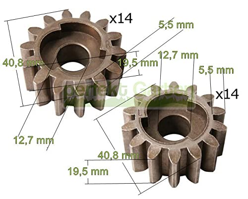 Set 4 Cuscinetti Ruota 12.7x28.6mm - Per Tosaerba E Trattorini Da Giardino - Foto 3