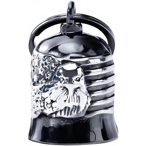 Image of Motorcycle for Bells - Motorcycle Angel Bell for Men Women,Bell Biker Accessory,Guard Riding Safety (Black)
