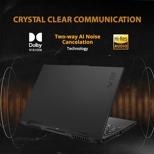 Image of asus TUF A16 16'' FHD 165Hz Gaming Laptop, AMD Ryzen 7-7735HS, Radeon RX7600S V8G Graphics, 32GB DDR5 RAM, 1TB PCIe SSD, RGB Backlit Keyboard, Wi-Fi 6, HD Camera, Black, Win 11 Pro, 32GB USB Card
