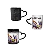 YINGD Undertale Sands Tasse, wechselnde Tasse, Kaffeetasse, Keramik, warm, Thermo-Farbwechsel, mit Griff, großes Fassungsvermögen, interessant, 330 ml