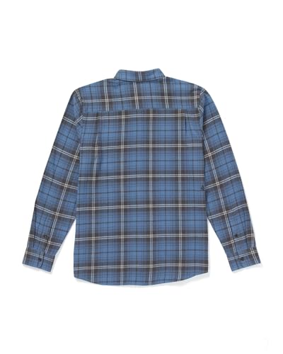 Image of Volcom Men's Caden Plaid Long Sleeve Flannel Shirt - Button-Front, Soft Brushed Cotton