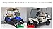 Huskey Golf Cart Baskets Front,One Piece Design Golf Cart Storage Baskets Compatible with Club Car Precedent G&E Golf Cart 2004 & Up Models, Sturdy and Larger Compartments.