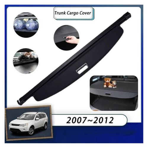 Tapa maletero Mitsubishi Outlander 2007-2012 cubierta de carga retráctil 3