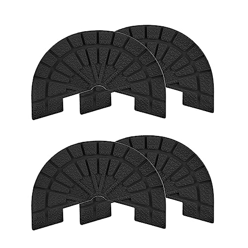 Image of HARFINGTON 2pair Shoe Sole Protector for Sneakers Size 7-8 Non Slip Pad Heel Plates Repair for Men and Women, Black