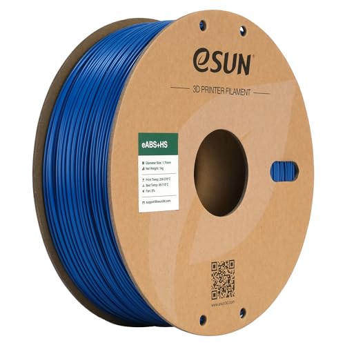 Image of eSUN High Speed ABS+ Filament 1.75mm, Excellent Layer Adhesion 3D Printer Filament Speedy ABS Plus for Fast Printing, 1KG Spool (2.2 LBS) 3D Printing Filament for 3D Printers, Blue