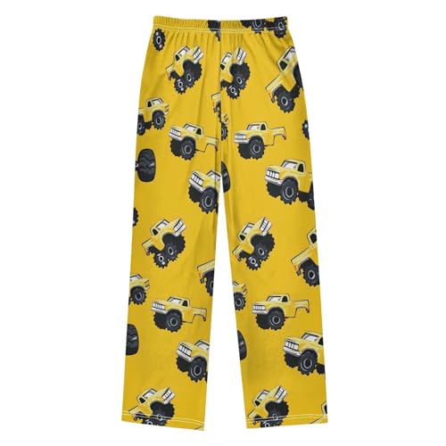 Pajama Pants Monster Truck Cartoon Pattern Long Sleep Pants Lounge Bottoms2