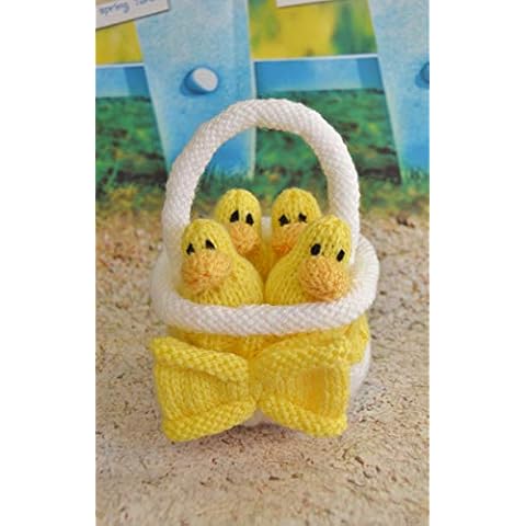 Knitting by Post Knitting Pattern A5 Leaflet - Ducks in a Basket from Easter Knitting Cover