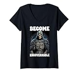 Photo Gallery donna become ungovernable cringe skeleton maglietta con collo a v Photo Gallery donna become ungovernable cringe skeleton maglietta con collo a v