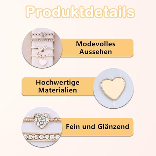 5 Stück Watch Charms Gold,Charms Armband Watch Armband Schmuck,Dekorative Metallringe Schlaufen Kompatibel mit Silikonband,Geeignet für die Meisten Intelligenten Uhrenarmbänder – Bild 4