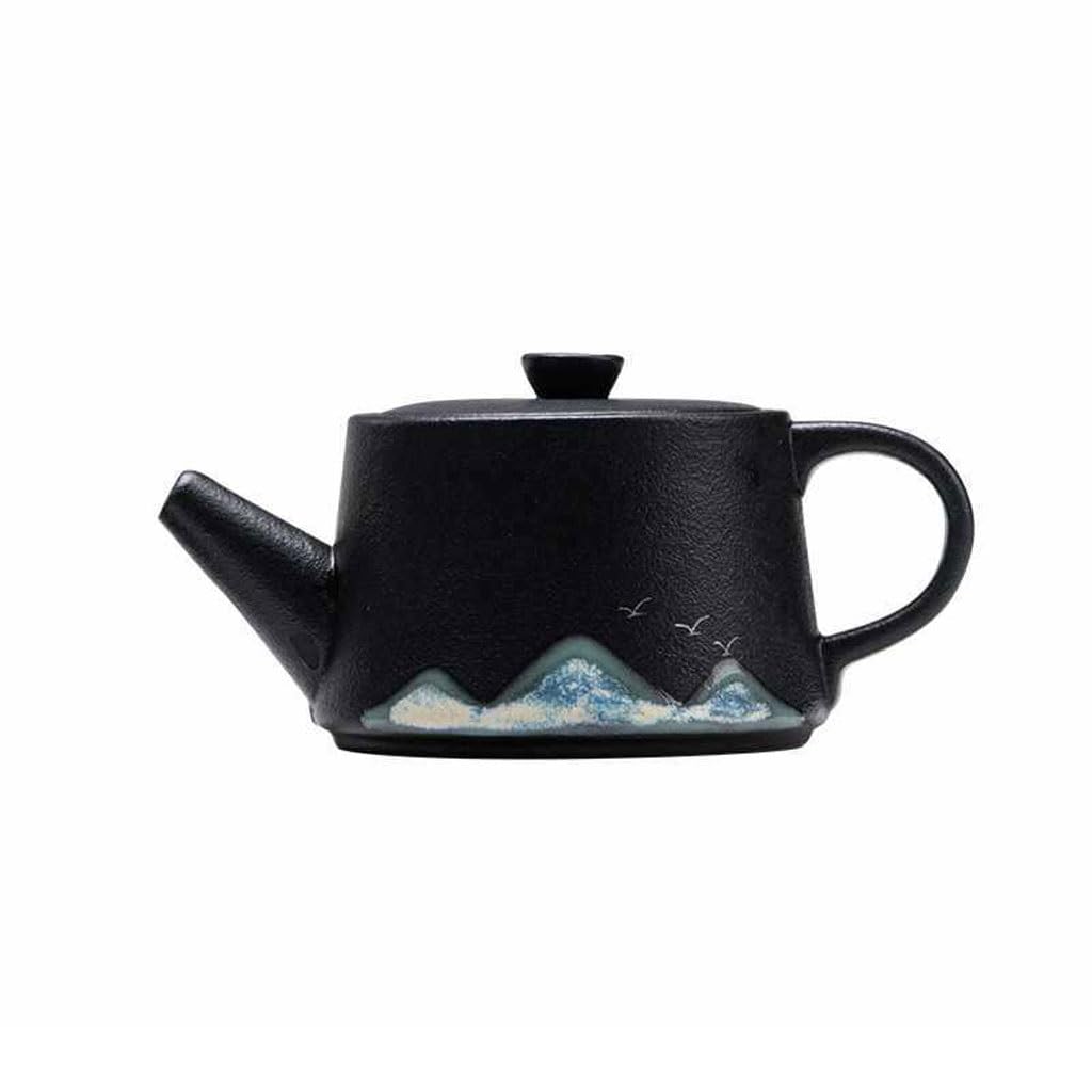 BTYQKZVPM Japanese ceramic tea pot, Ceramic Kung Fu Teapot With Long Spout